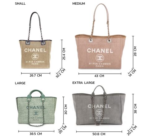 chanel deauville tote measurements|Chanel deauville tote size comparison.